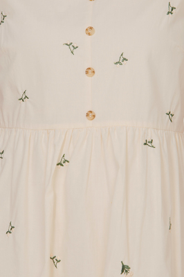 Blossom Embroidered Babydoll Dress