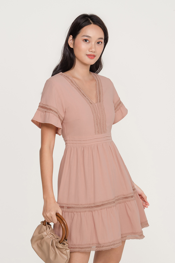 Amaya Crochet Babydoll Dress