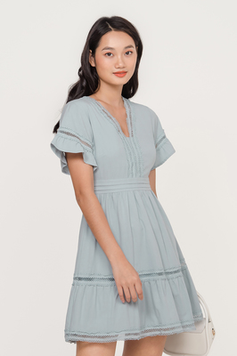 Amaya Crochet Babydoll Dress