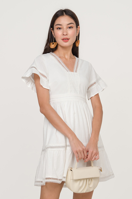 Amaya Crochet Babydoll Dress