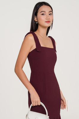 Isobelle Pleated Tie Straps Midi