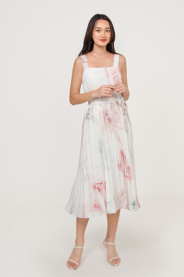 Island Pleated Trapeze Dress