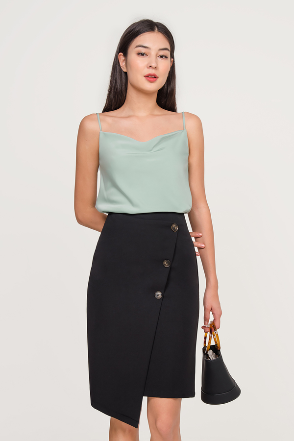Arkley Button Pencil Skirt