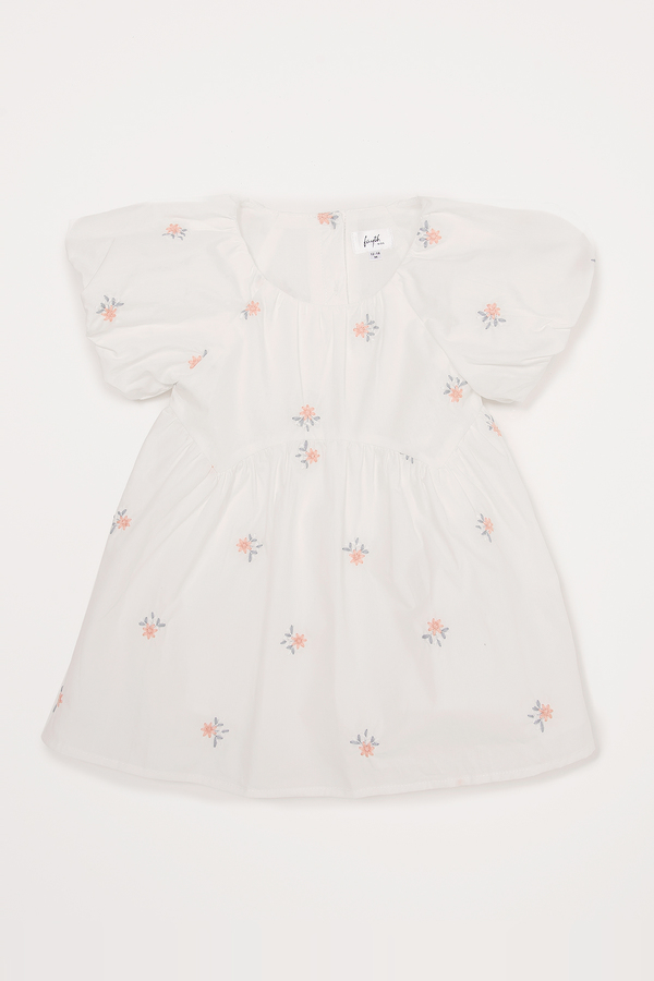 KIDS Emery Embroidered Sleeved Dress