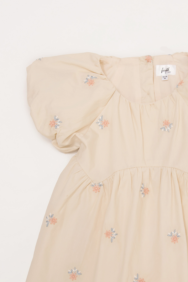 KIDS Emery Embroidered Sleeved Dress