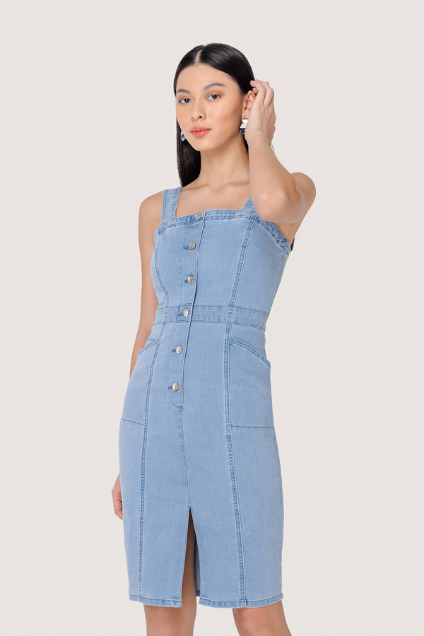 Tina Denim Pencil Dress