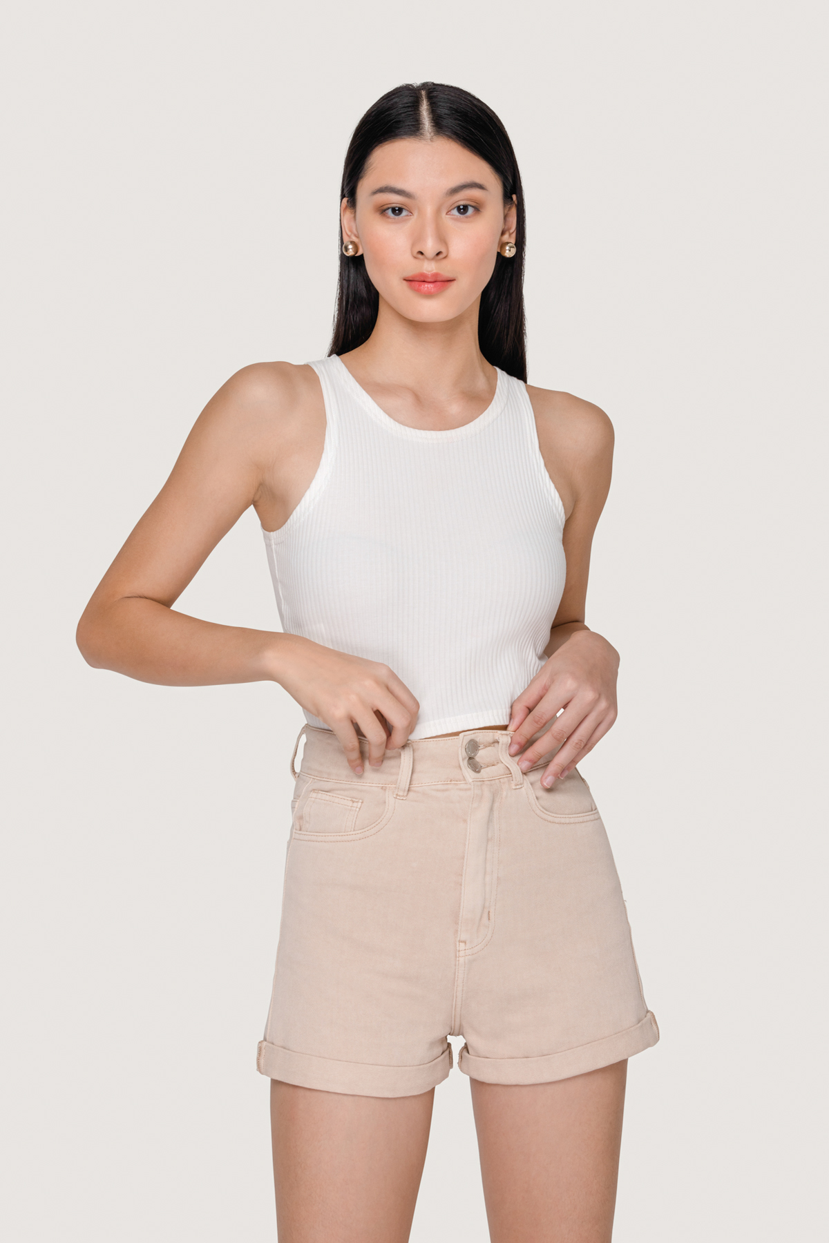Fayth • Addie Denim Cuffed Shorts