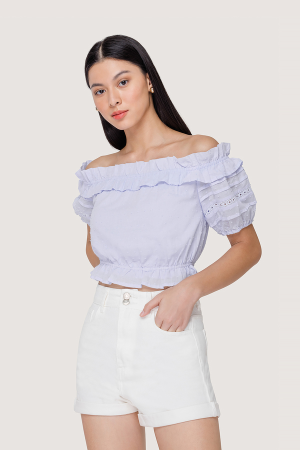 Addie Denim Cuffed Shorts