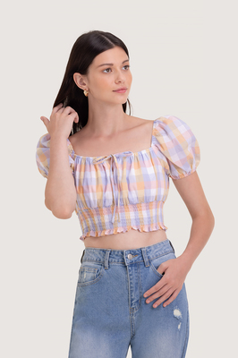 Dakota Gingham Crop Top