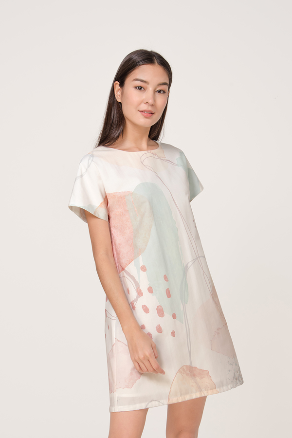 Fresco Sleeve Shift Dress