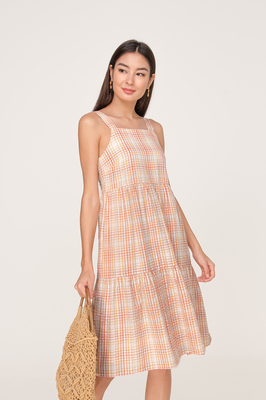 Harbour Gingham Summer Tiered Dress
