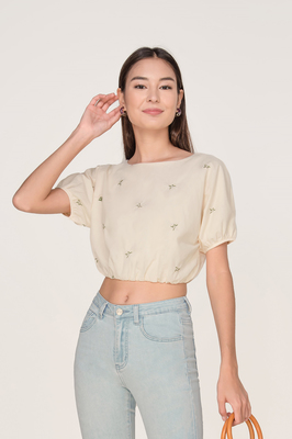 Blossom Embroidered Crop Top