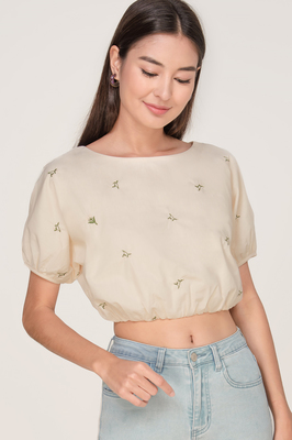 Blossom Embroidered Crop Top