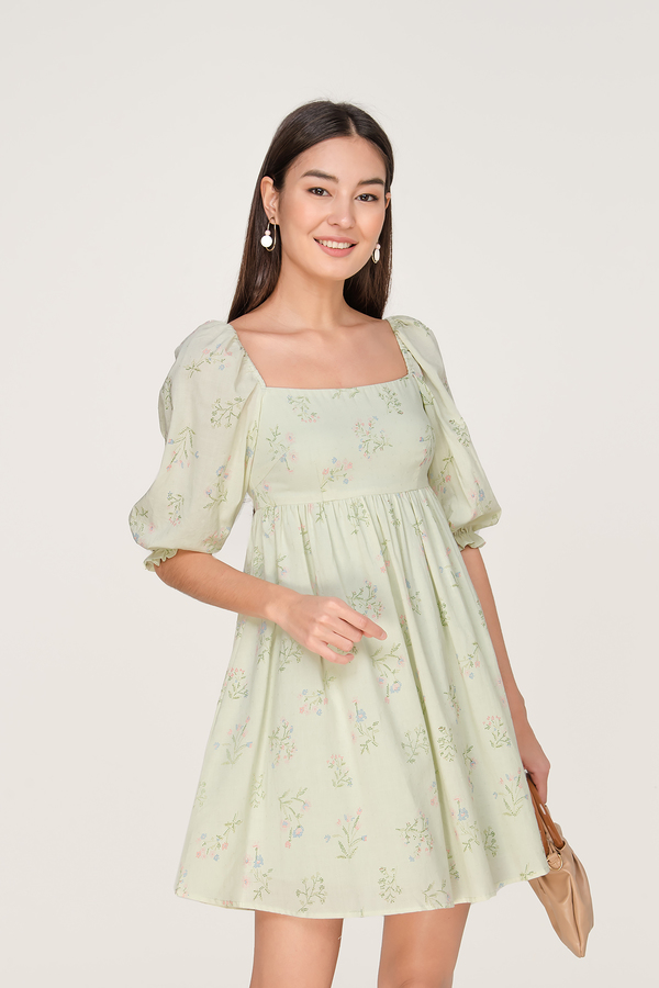Azalea Puff Sleeve Babydoll Dress
