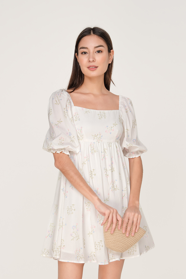 Azalea Puff Sleeve Babydoll Dress