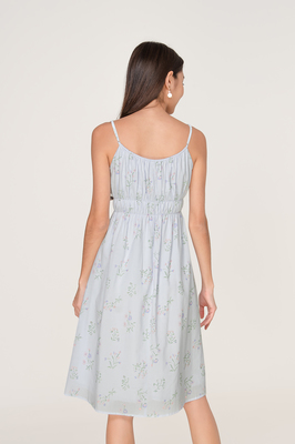 Azalea Shirred Summer Midi Dress
