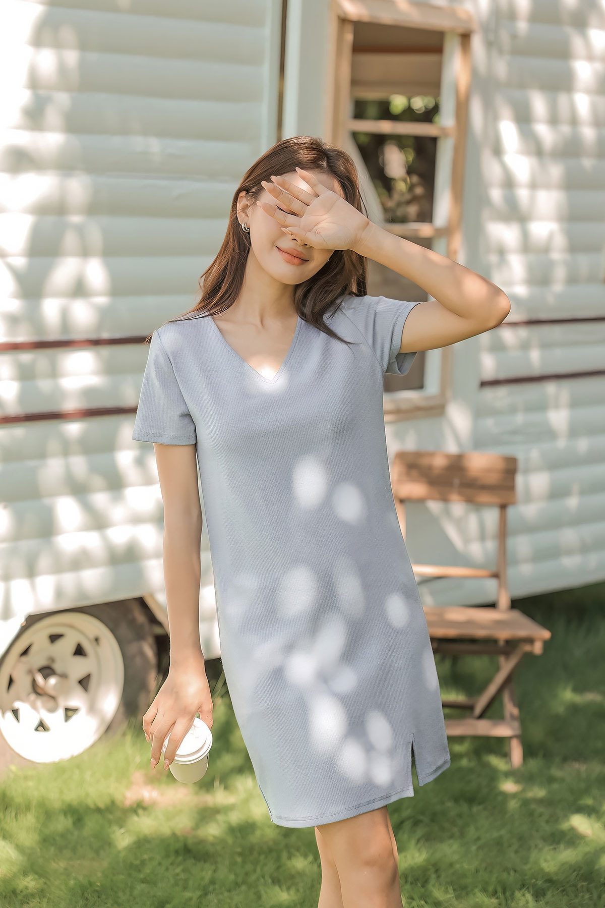 Fayth • Channa Ribbed Slit Dress