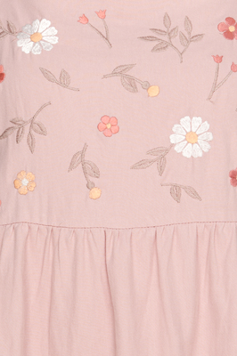 Rosewood Embroidered Babydoll Playsuit