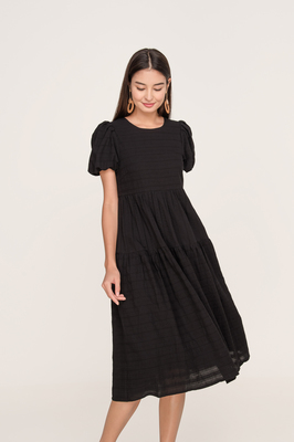 Elodea Puff Sleeve Midi Dress