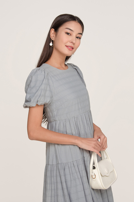 Elodea Puff Sleeve Midi Dress
