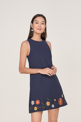 Rosewood Embroidered Shift Dress
