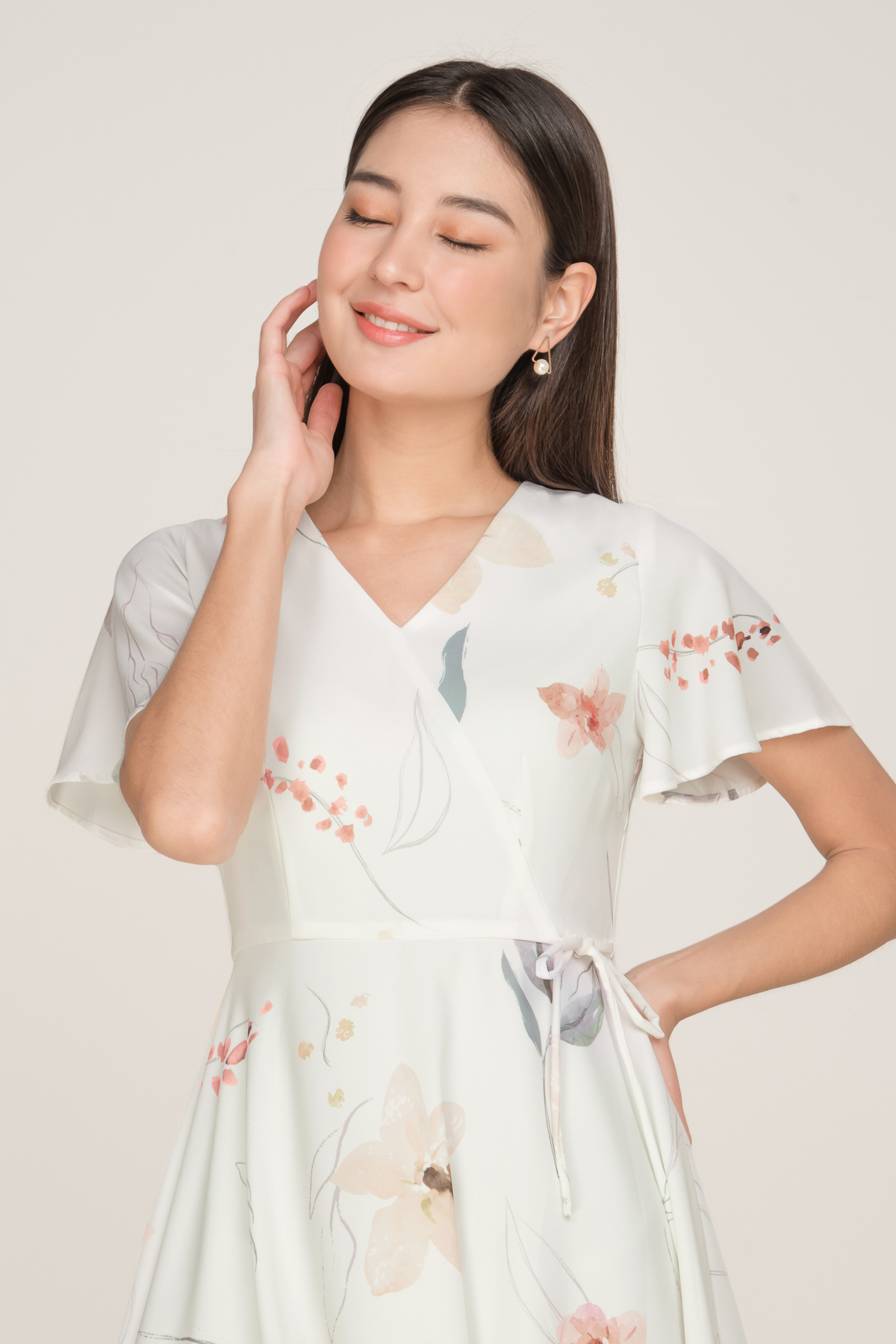 Fayth • Spring Bloom Flutter Sleeve Dress