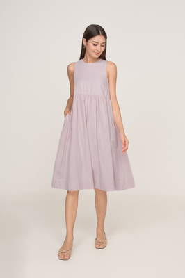Yuri Babydoll Pocket Midi Dress