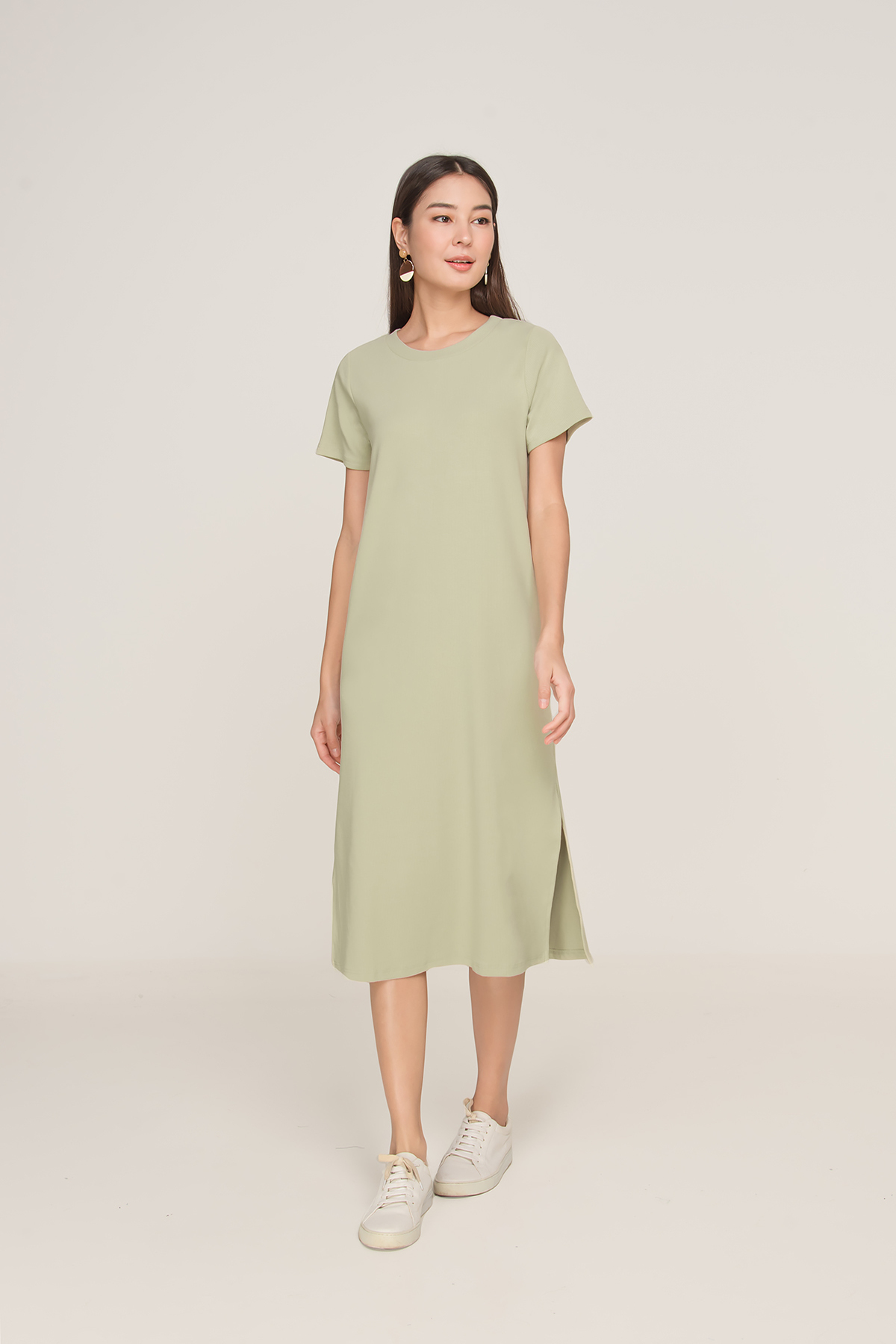 Tee cheap dress midi