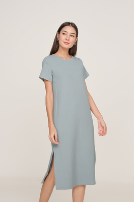 Manhattan Slit Midi Tee Dress