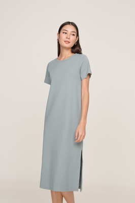 Manhattan Slit Midi Tee Dress