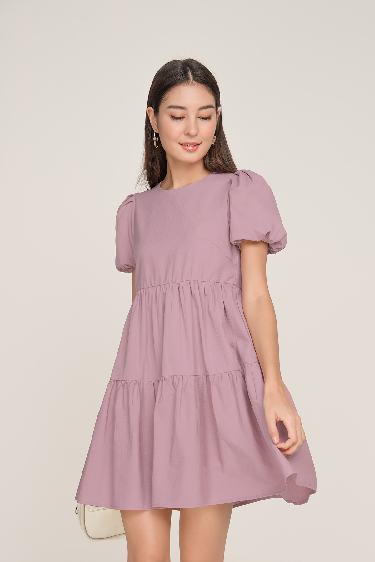 ACW Square Neck Puff Sleeve Babydoll 