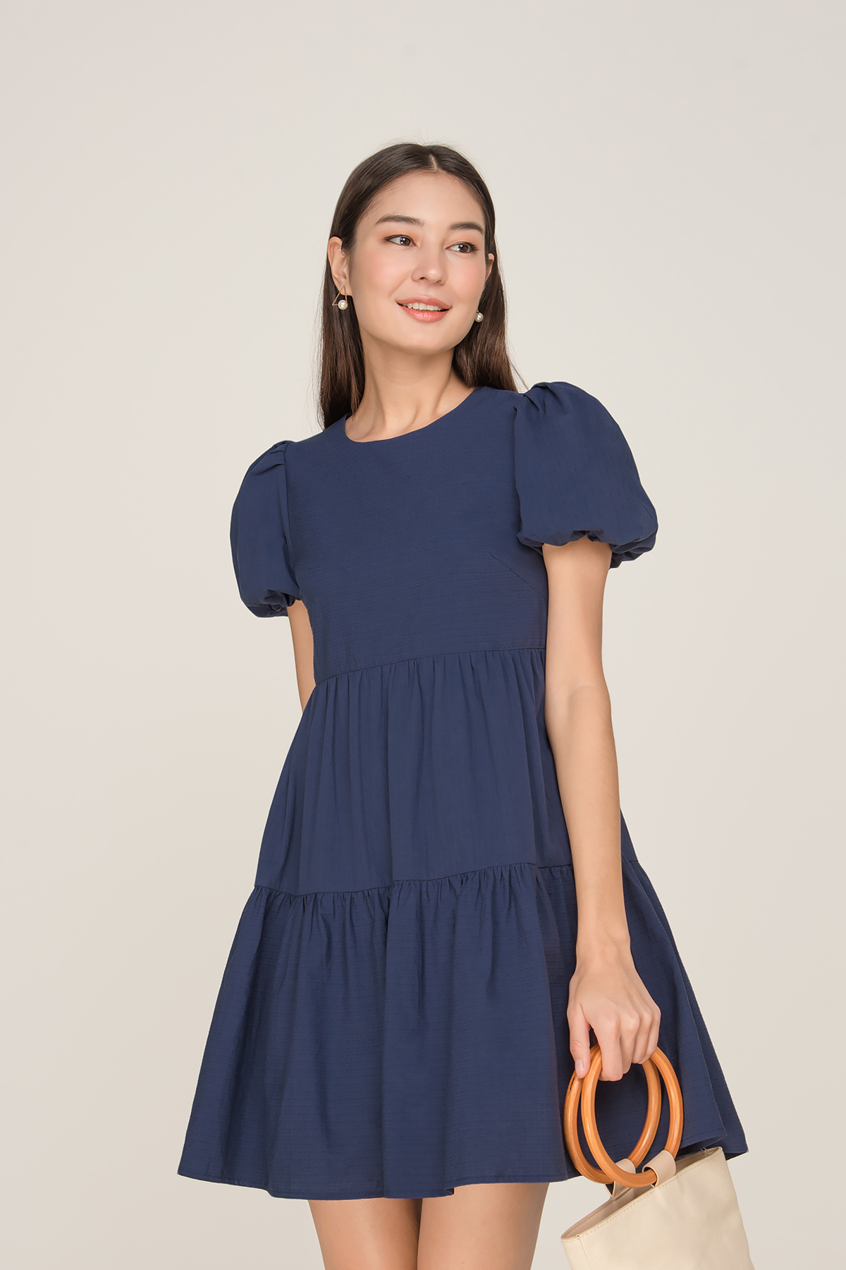 ACW Square Neck Puff Sleeve Babydoll 