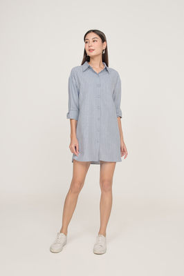 Liam Striped Shirt Dress