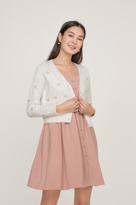 Emery Embroidered Knit Cardigan