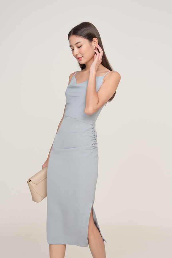 Ritz Cowl Neck Midi Dress