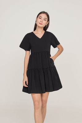 Audrie Tiered Pocket Dress