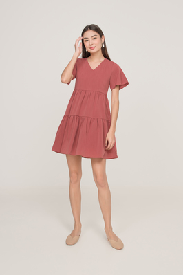 Audrie Tiered Pocket Dress