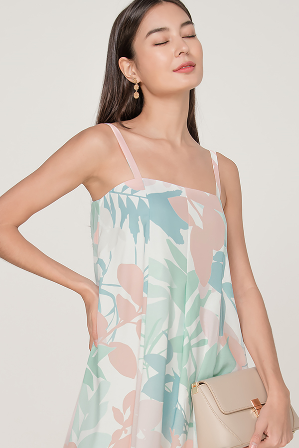 Verdure Panel Midi Dress