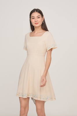 Rosewood Embroidered Skater Dress