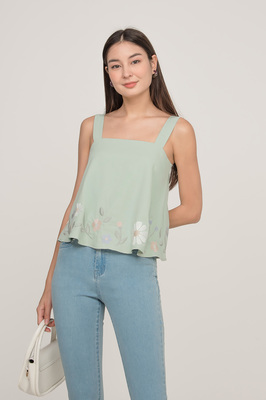 Rosewood Embroidered Top