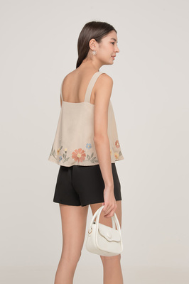 Rosewood Embroidered Top