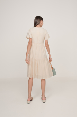 Rosewood Embroidered Midi Dress