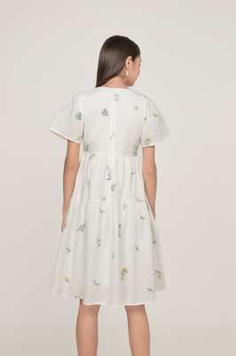 Lyvia Embroidered Pocket Midi Dress