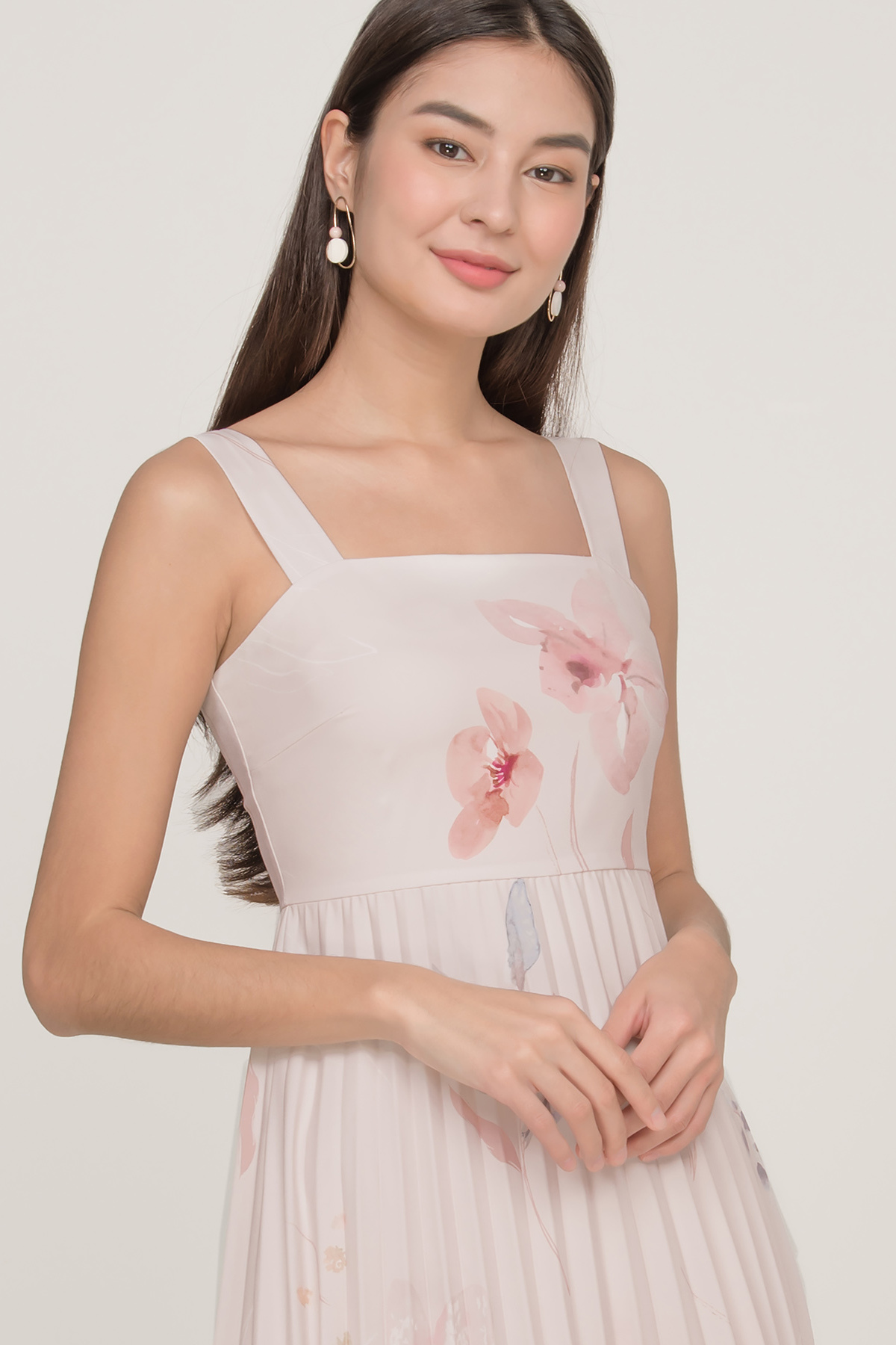 Fayth • Spring Bloom Pleated Tea Dress