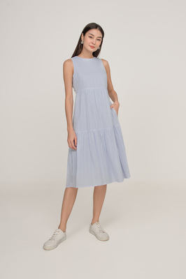 Emilee Pocket Tiered Midi Dress