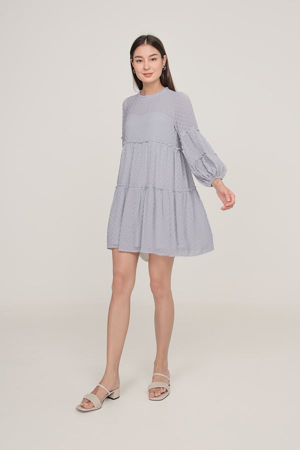 Elsie Dotted Babydoll Dress