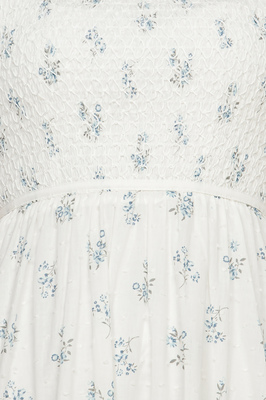 Glasglow Shirred Sleeve Midi Dress