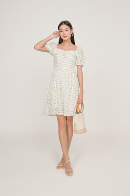 Lucia Floral Puff Sleeve Dress