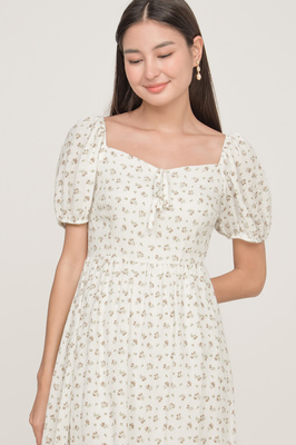 Lucia Floral Puff Sleeve Dress