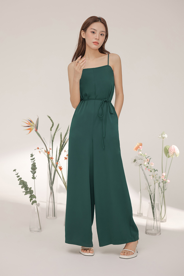 viva pleated jumpsuit